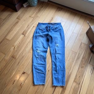 Kenneth Cole Jess skinny ankle jeans with raw hem - Size 8